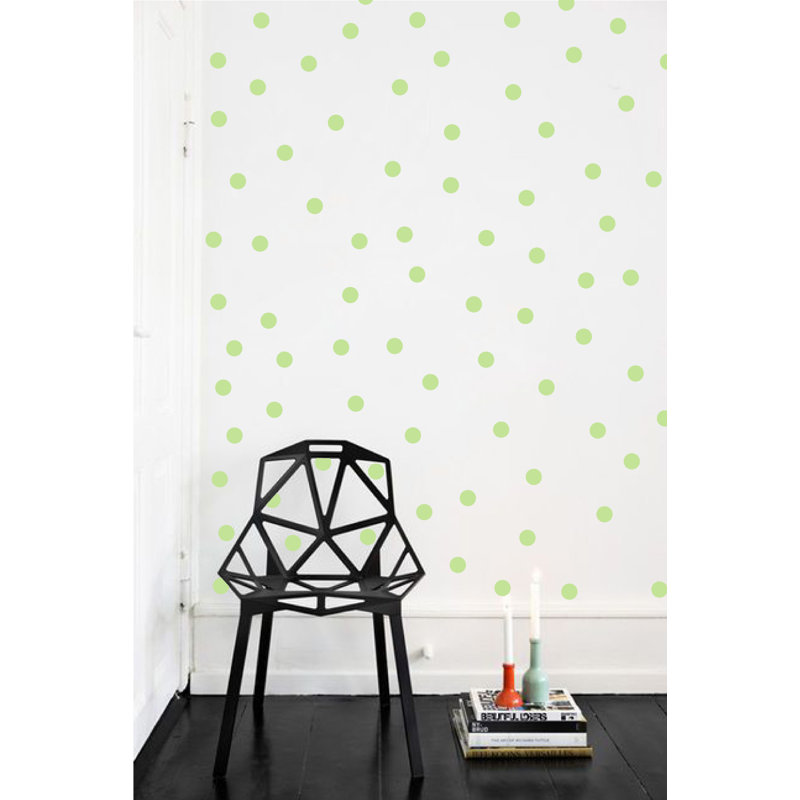 Adhésif décoratif à pois, H 48 po x l 78 po x P 0,01 po, Tarte à la lime