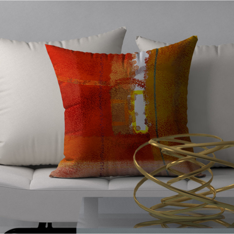 Housse de coussin carrée écrasant Munchy, 24 po x 24 po