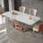Modern Rectangular Rock Slab Dining Table Sets-102526540