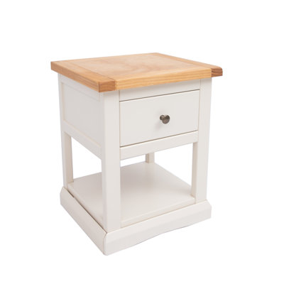 Nesbit 45cm W Solid + Manufactured Wood Bedside Table