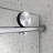 Brushed Frameless Shower Door