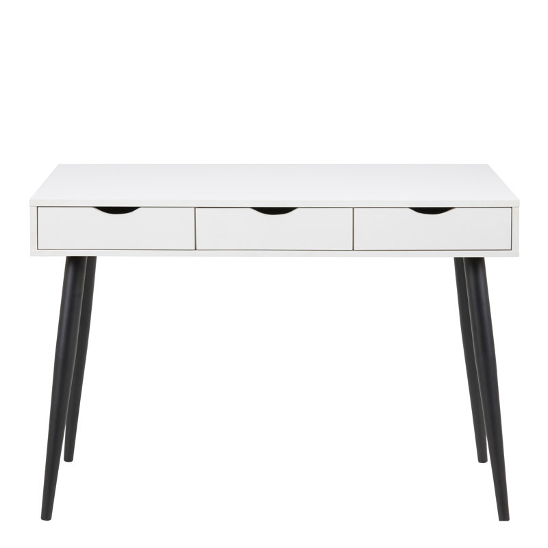 Casson Writing Desk, White/Black