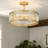 Elonso 4-Light Drum Crystal Flush Mount Light-448145098