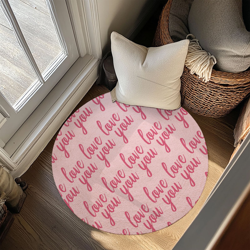 Tapis tressé Cupidon, Rond 5 pi