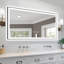Miroir de salle de bain sans cadre à DEL, miroir intelligent-566337164-566337165-566337161