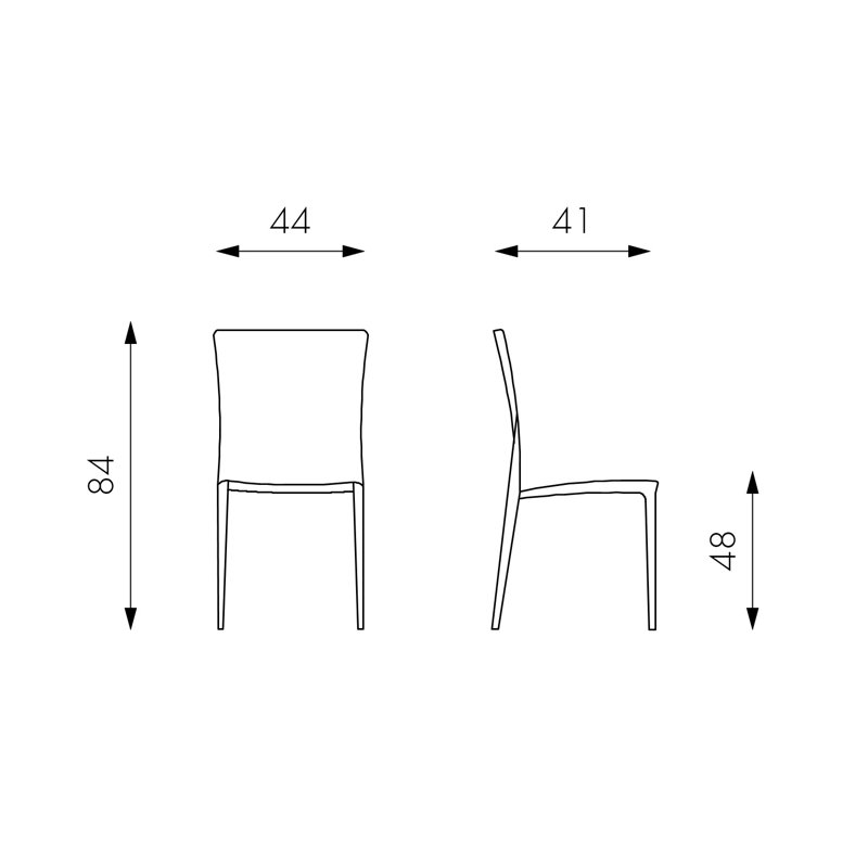 Woolf Stacking Dining Chair, Lime