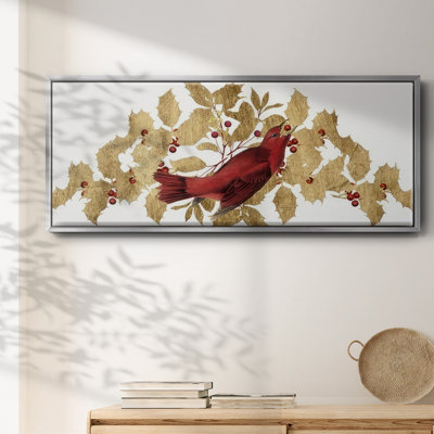 Red Bird Christmas Collection D-, toile encadrée