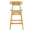 Tabouret de comptoir en bois massif-2085635104