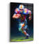  «American Football Legend 2» par Ann Klee, art mural en verre acrylique, 12 po x 16 po