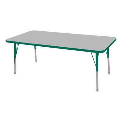 Rectangle Adjustable Height Classroom Activity Table for School and Home