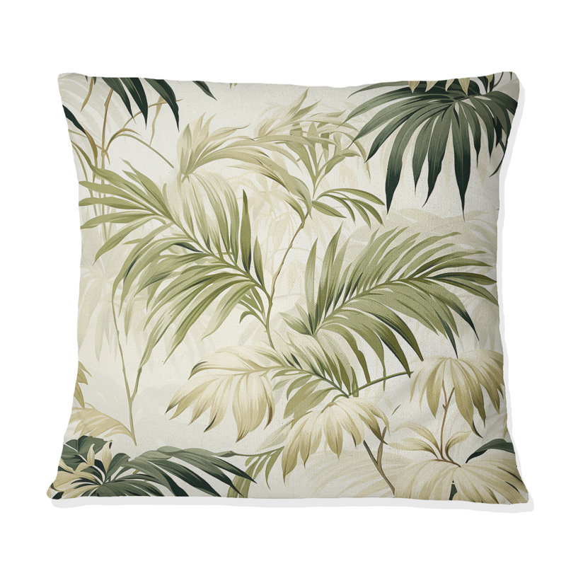 Coussin décoratif Palm Polyester, 16" x 16"