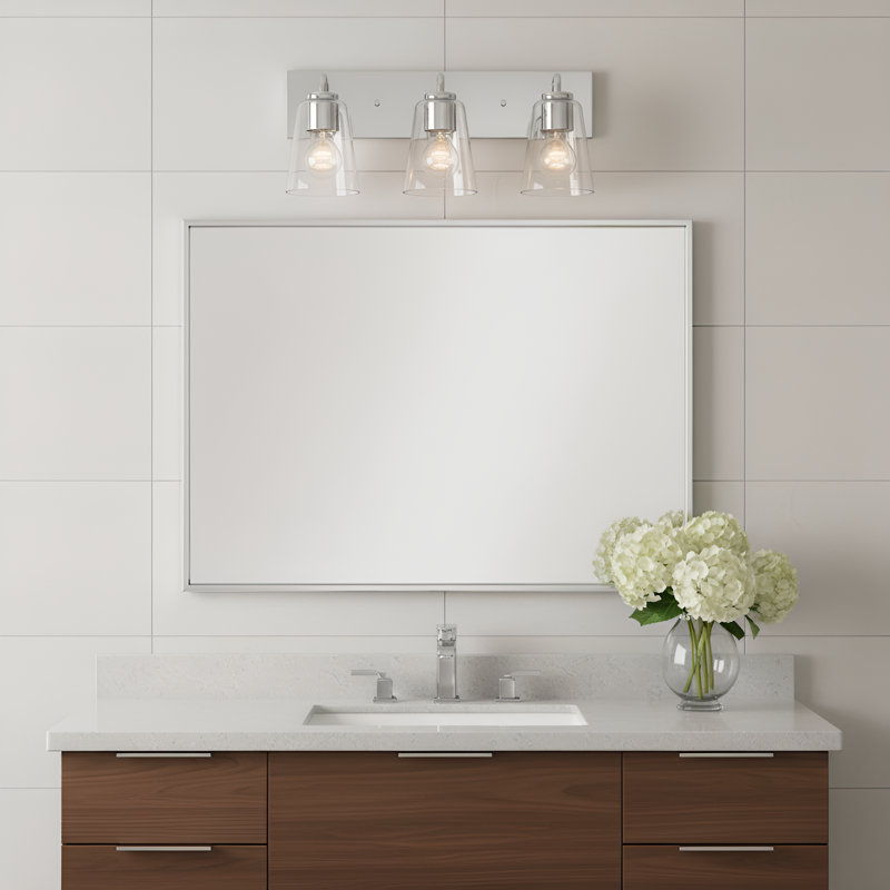 Grand meuble-lavabo Miles de génération Lighting , Clair, Chrome