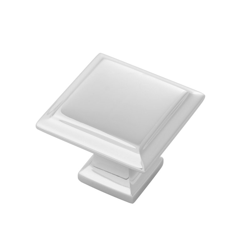Studio II Square Knob, Polished Nickel
