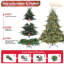 Arbre de Noël pleine forme avec 350 lumières UL - branches mixtes en PE / PVC, 1129 pointes-1220212141