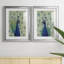 «Blue Peacock I», reproduction encadrée de qualité supérieure - prête à être accrochée-480692048-480692049