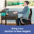 Rectangle Computer Desk with Shelves, Office Desk with Power Outlets & RGB LED Lights-2117058344-2117058358