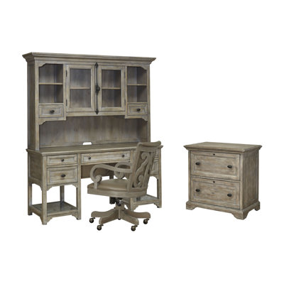 Bureau et huche avec dossier latéral pour chaise