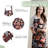 Maison d' Hermine Apron for women with Pocket 100% Cotton 27.50"x31.50" 1 Piece Adjustable Neck Strap & long ties Apron Men, Chef, Wedding, Cooking, Gardening, Server Spring/Summer (Jacobean Florals)