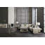 Fauteuil en velours capitonné Modern Expressions