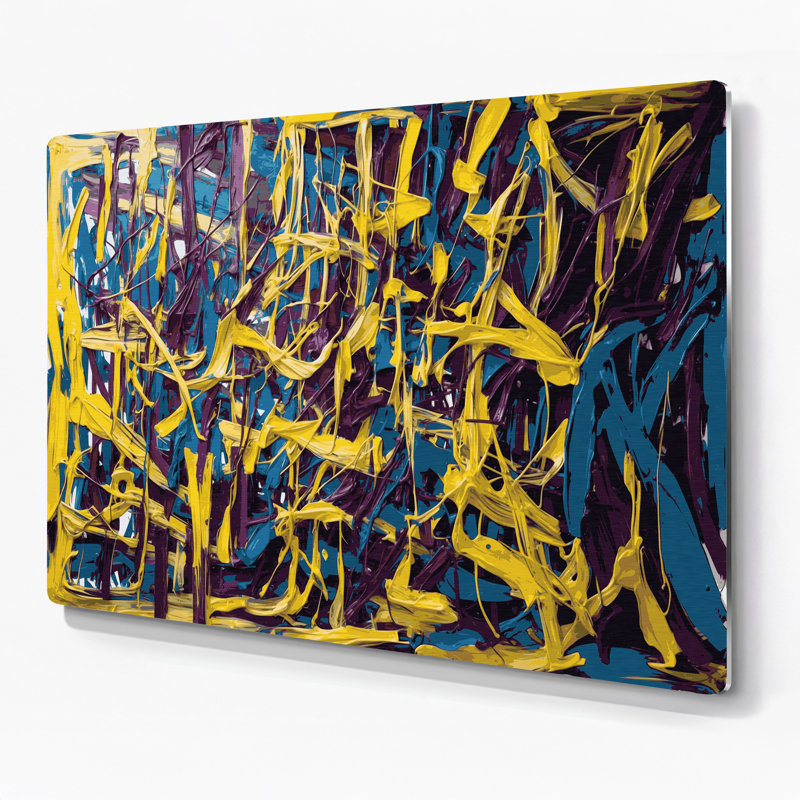 Neo Expressionism 83 Brown Metal Wall Art