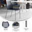 Chaise empilable avec dossier ventilé et siège en cascade-113195862
