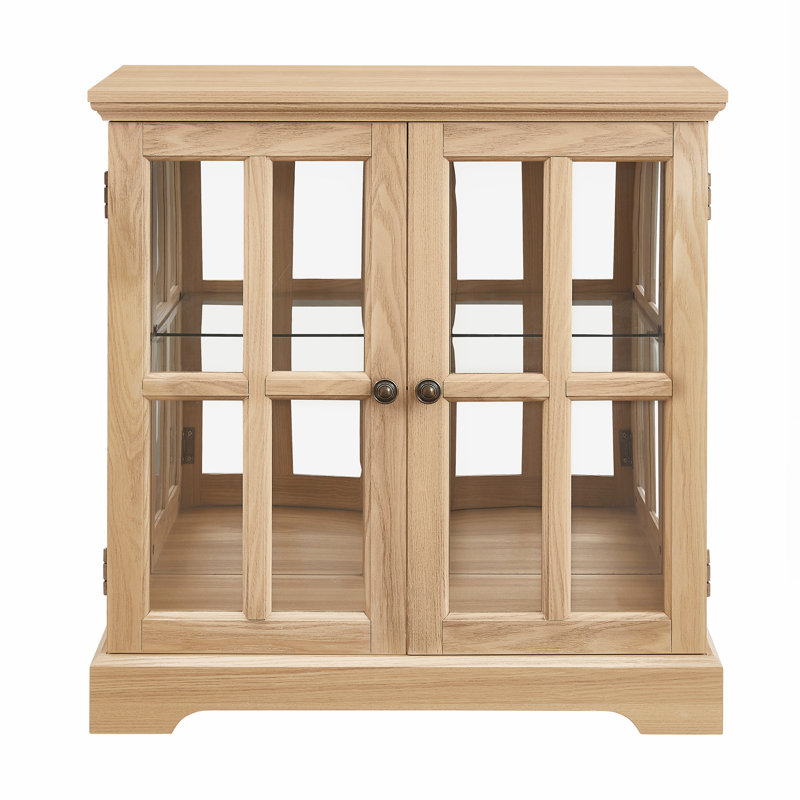 LED Curio Display Cabinet, Natural