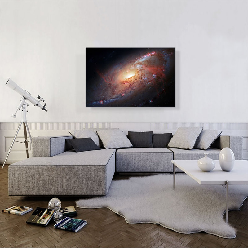 «Hubble Telescope Messier 15 Globular Cluster», reproduction de photo sur toile tendue, H 26 po x l 40 po x P 0,75 po