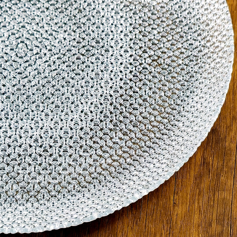 Assiette plate Ocer, Argent