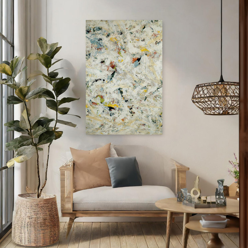 Art contemporain contemporain abstrait, H 48 po x l 32 po