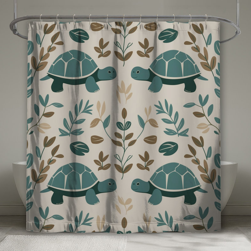 Rideaux de douche Turtles, L 70 po x H 84 po
