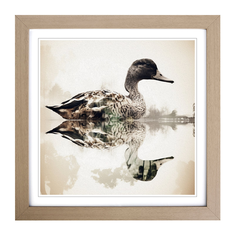 Single Picture Frame Print on Wood, Oak