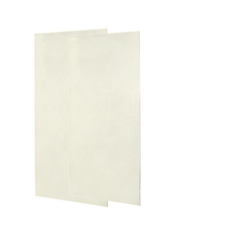 Solid Surface Two Panel Shower Wall, Bisque, 96" H x 36" W x 0.25" D