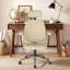Fauteuil de bureau ergonomique en similicuir de style milieu du siècle et fauteuil de direction pivotant-1741603972