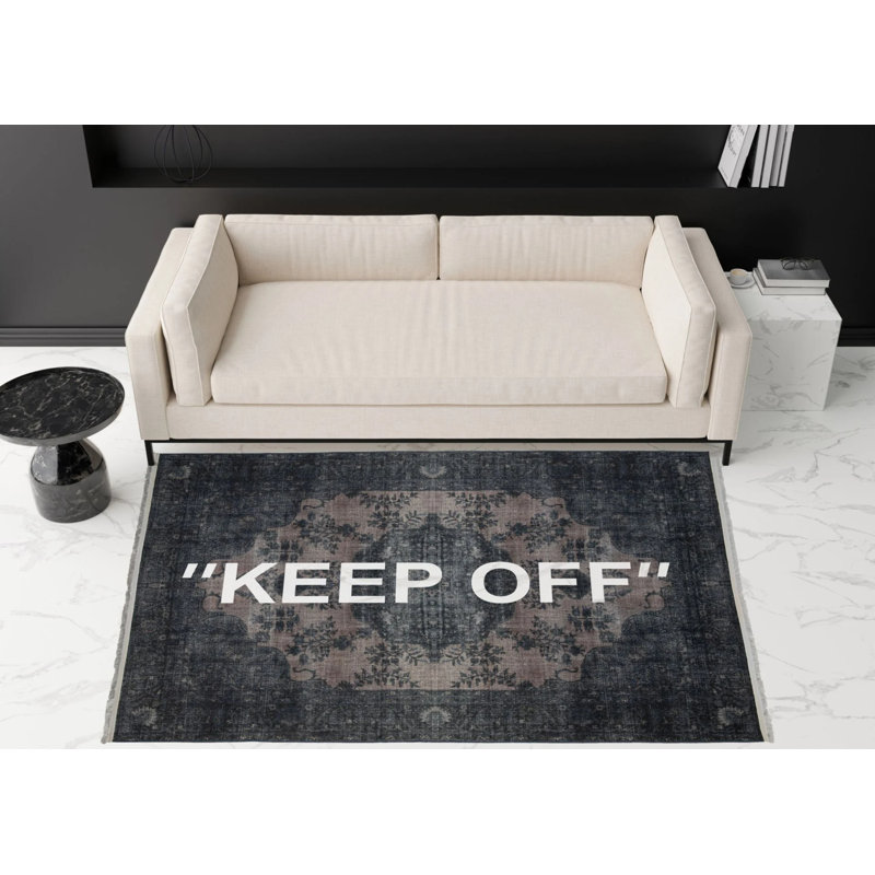 Tapis en coton polypropylène à motif oriental Keepoff, Rectangle 5 pi x 6 pi 6 po