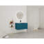 Meuble-lavabo mural 36 po avec lavabo en résine et 2 portes à fermeture en douceur-485444624
