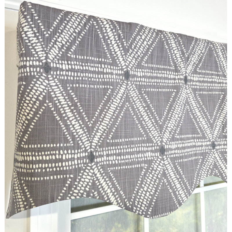 RLF Home Zircon Regal Valance, Gray