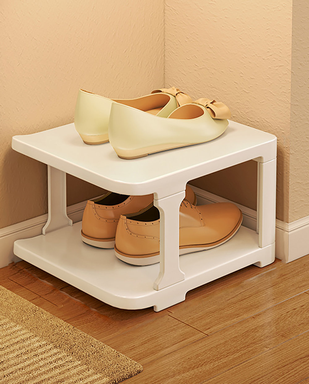 Rebrilliant 2 Pair Shoe Rack | Wayfair