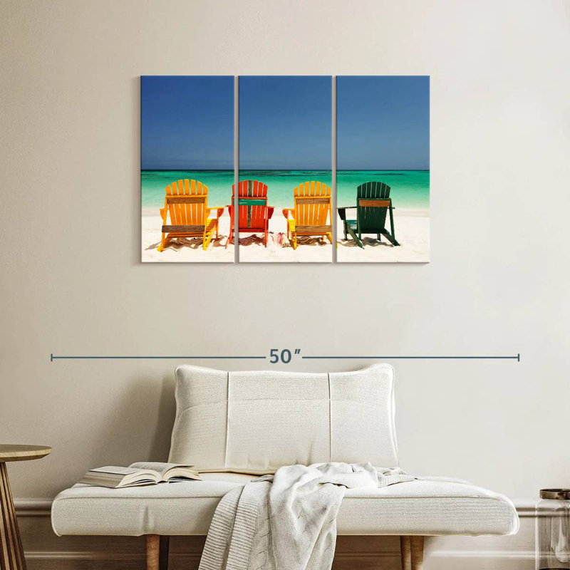 Chaises Gillard sur la plage des Caraïbes, H 24 po x l 38 po