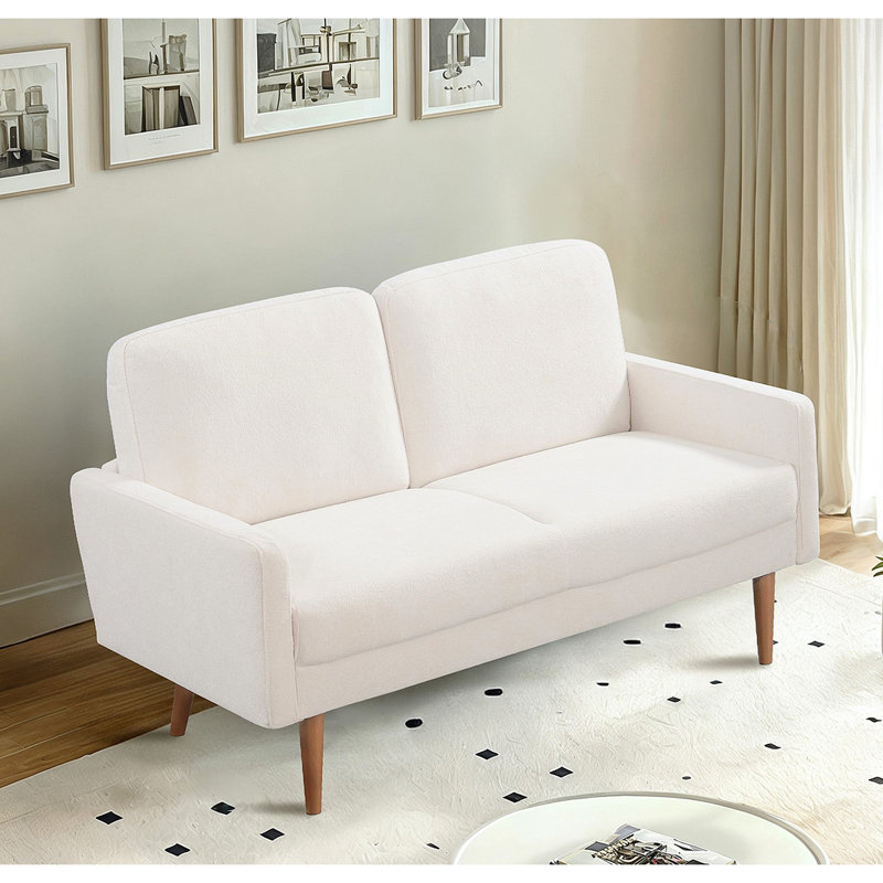 Velours de luxe, design épuré pour la maison et appartement, élégant, rehaussement du décor, canapé 2 places