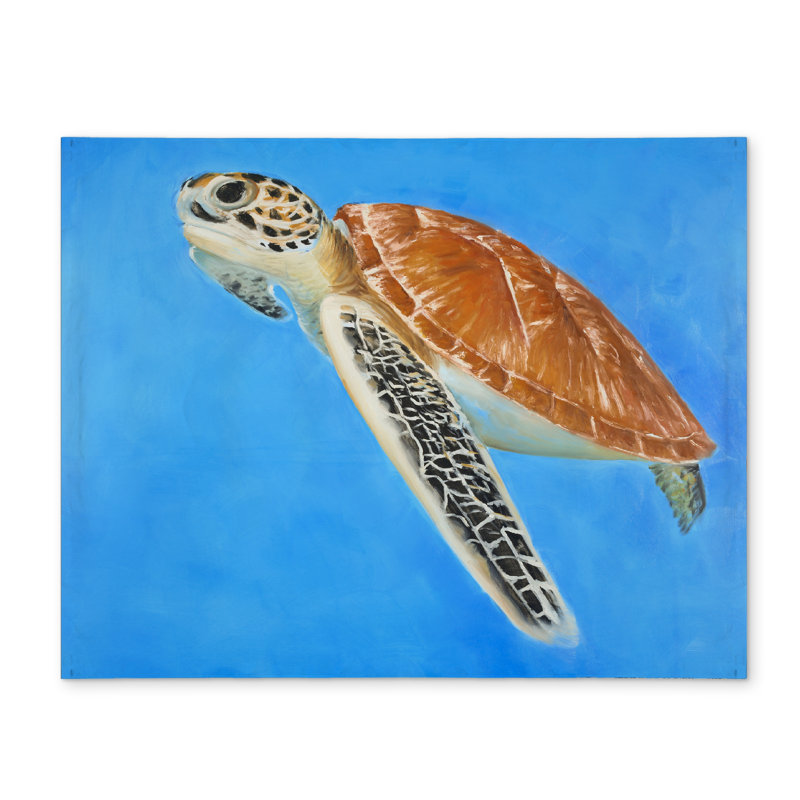 Exotic Sea Turtle Blue Polyester Placemat | Home Decor