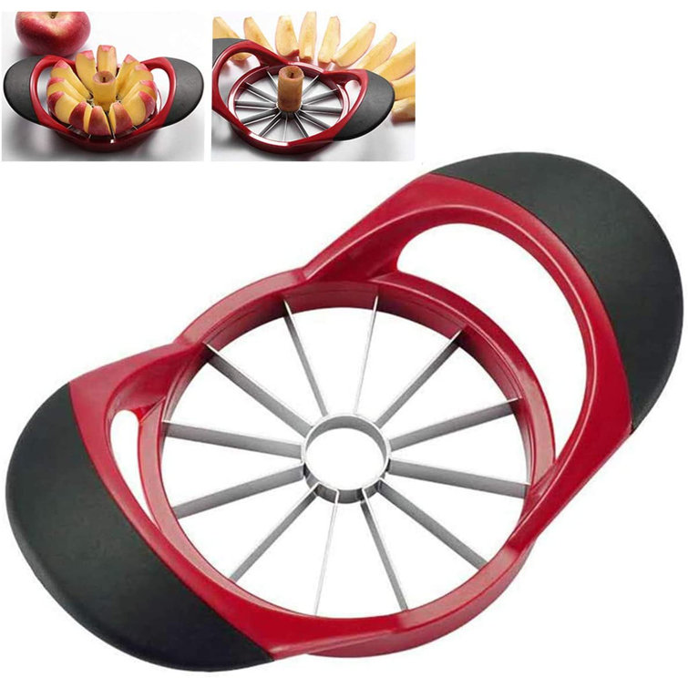 NAOFU Apple Slicer 12-blade Extra Large Apple Corer, Stainless Steel  Ultra-sharp Apple Cutter, Pitter, Divider For Up To 4 Inches Apples