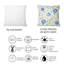 Blue Roses And Forget-Me-Not - Coussin décoratif imprimé traditionnel-449539466
