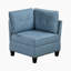 Velines 26" Mid-Century Modern Modular Corner Chair with Textured Fabric Upholstery, Hidden Under-Seat Storage, Button-Tufted Details