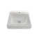 BOCCHI Scala Arch 18.75'' Fireclay Rectangular Bathroom Sink with Overflow
