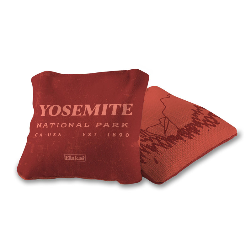 Durasuède de Yosemite et sacs de cornhole en polyglide turbo pilote Versacraft, H 6 po x l 6 po x P 1 po, Rouge