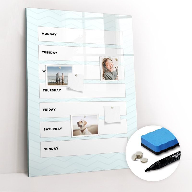 Magnetic Glass Photo Memo Board