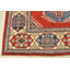 Tapis oriental géométrique en laine noué à la main 8 pi 2 po x 9 pi 8 po Kazak