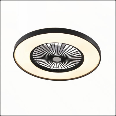 23 Inch Ceiling Fan with Remote, Dimmable LED Light, 8 Blades, Reversible DC Motor for Year-Round Comfort
