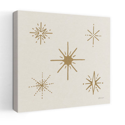 Serene Escapes Gold Stars Serene Abstract Contemporary Art, Nature