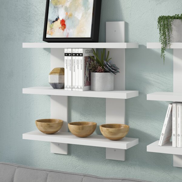 Brakebill 5 Piece Tiered Shelf Ebern Designs Finish: White